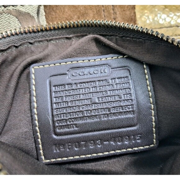 Coach Patchwork Animal Print Safari Adjustable Strap Zipper Crossbody Bag Tote - Picture 7 of 7